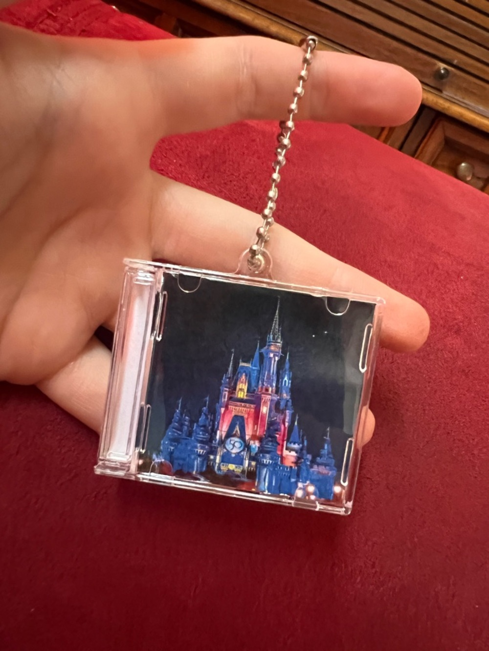 Disney mini CD keychain